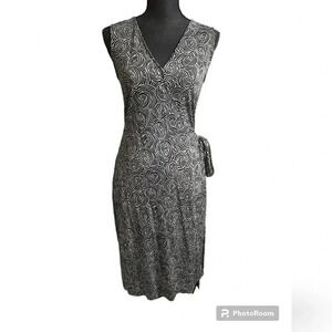 Diane Von Furstenberg sleeveless silk jersey wrap dress